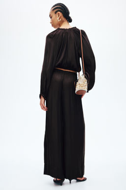 Pantal?n amplio con cord?n de ajuste - H&m фото 5