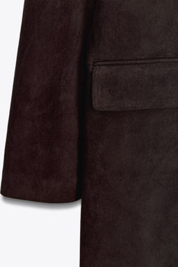 FAUX SUEDE FROCK COAT - Zara фото 7