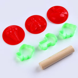 Тесто для лепки 7 цветов, 70 гр., с формочками - Школа талантов фото 3