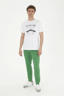 Мужские зеленые спортивные штаны