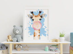 ФРЕЯ PKZ/PM-015 Набор для раскрашивания по номерам (на картоне) 40 х 30 см Милый жираф