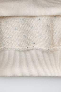 SUDADERA CAPUCHA TOPOS Y TEXTO / Crudo - Zara фото 4