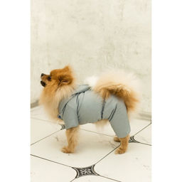 Комбинезон зимний для животных, флис, XL (ДС 32-34, ОШ 32, ОГ 40-44 см), серый - Simaland фото 12