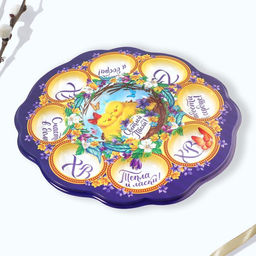 Пасхальная подставка на 8 яиц и кулич Цыплята, 24 х 25 см - Семейные традиции фото 3