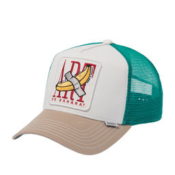 Бейсболка DJINNS арт. HFT Food Banana Art (бежевый / белый)