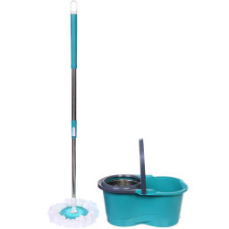 Набор для уборки "Селфи" Юла (ведро с отжимом, швабра, две насадки) в цветной коробке