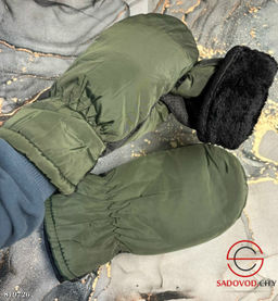 Водонепроницаемые ветрозащитные мужские варежки с мехом