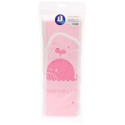 Цена за 2шт. Мочалка для тела "ULTRAMARIN VERONA", комбинированная, цвет розовый, 70*11см