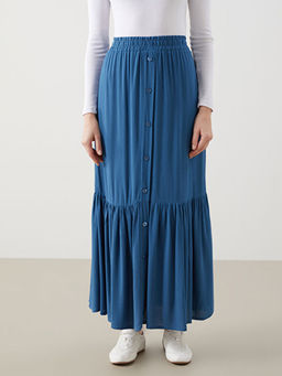 Beli Lastikli Dokulu Kad?n Etek