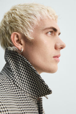LIMITED EDITION CHECK TEXTURED COAT - Zara фото 6