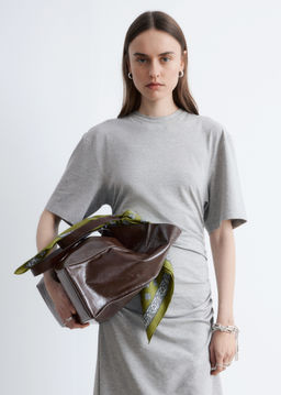 Vestido midi asim?trico tipo camiseta - H&m фото 4