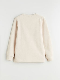 Bask?l? Erkek ?ocuk Pijama ?st