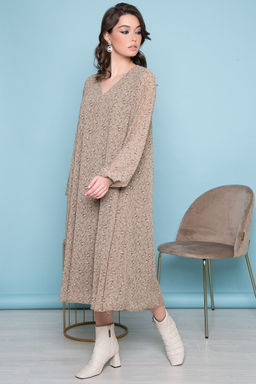 Платье Волшебная история (цветы/олива) П7033 - Lt collection фото 8