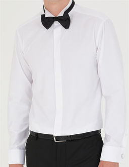 Beyaz Slim Fit Smokin G_mlek