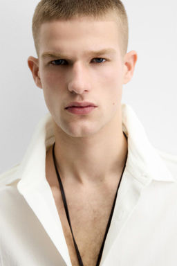 TEXTURED SHIRT WITH PIPING - Zara фото 5