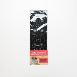 Цена за 5 шт. Трафарет для торта новогодний Вязаный Новый год, 32?10 см