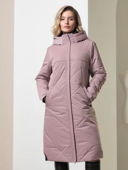 25405 Пальто серо-розовый - Dizzyway фото 3