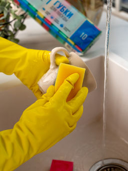 Набор губок для посуды 10 шт. Professional арт. 370010, 409010, 409015, 409016 Paclan - Spin&Clean фото 2