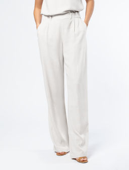 VILATTE / Легкие брюки палаццо изо льна с вискозой