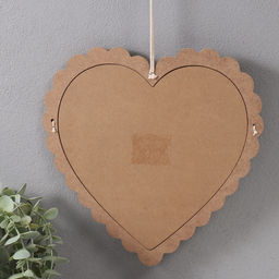 Панно настенное МДФ Меловая доска. Сердце, декор, с прищепками, 1?28.5?29.5 см