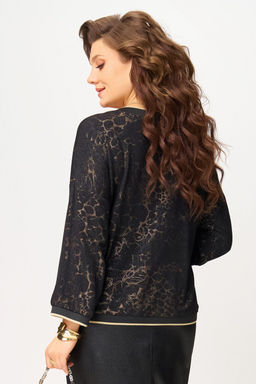 Джемпер FITA 20721 черно-золотистый