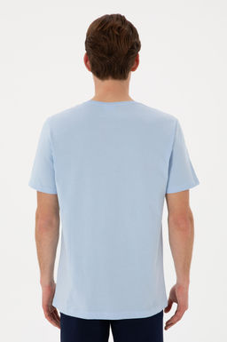 Erkek Bisiklet Yaka A__k Mavi Ti__rt Sepette S_rpriz _ndirim - U.s. polo assn фото 5