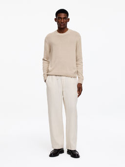 Pantalones de lino holgados - H&m фото 4