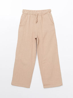 Beli Lastikli Dokulu K?z ?ocuk Pantolon