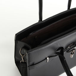 Сумка женская тоут, на молнии, цвет чёрный - Simaland фото 6