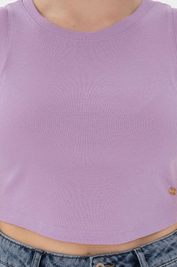 Kad_n Lila Basic Ti__rt Sepette S_rpriz _ndirim - U.s. polo assn фото 6