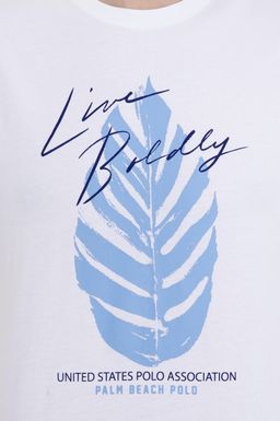 U. S. Polo Assn Мужская белая футболка с круглым вырезом - U.s. polo assn фото 6