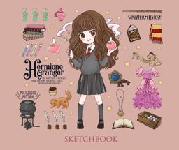 Скетчбук. Гермиона Грейнджер. Коллекция Cute kids (твердый переплет, 96 стр., 240х200 мм)