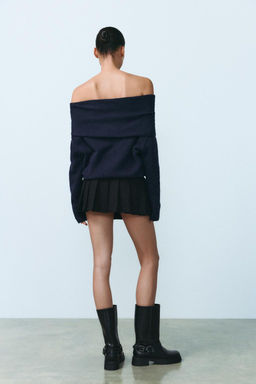 OFF-THE-SHOULDER KNIT SWEATER - Zara фото 5