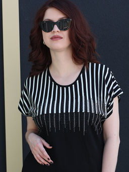 Нарядное летнее платье со стразами женское - Almond фото 4