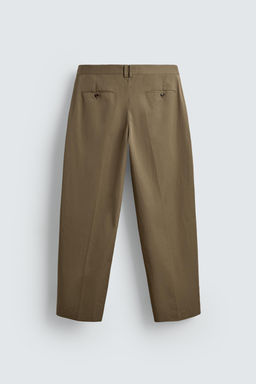 LIMITED EDITION RELAXED FIT PLEATED TROUSERS - Zara фото 8