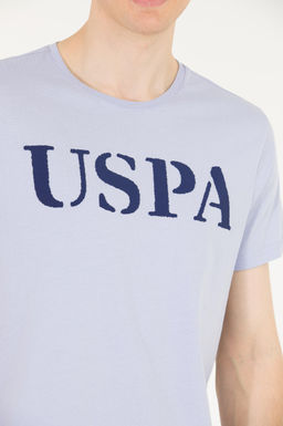 Мужская синяя футболка с круглым вырезом Basic - U.s. polo assn фото 7