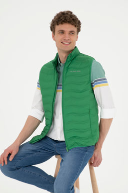 U. S. Polo Assn / Мужской зеленый жилет - U.s. polo assn фото 8