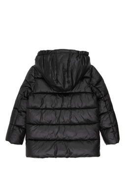 Черное пальто для мальчика Неожиданная скидка в корзине