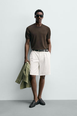 CAMISETA PUNTO REGULAR FIT B?SICO / Chocolate