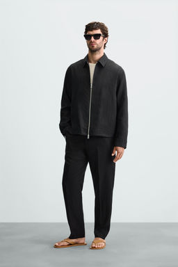 100% LINEN OVERSHIRT
