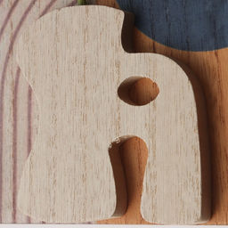 Настенные крючки декоративные Абстракция с цветком, дерево, 1.5?19.5?23.5 см