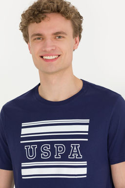 Erkek Lacivert Bisiklet Yaka Ti__rt