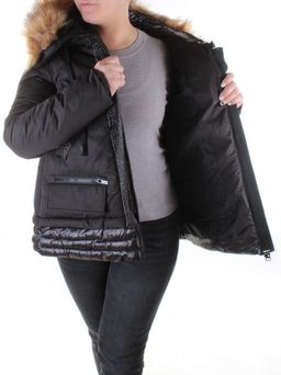 H1053 BLACK Куртка демисезонная женская Enovich - Фабричный китай фото 7