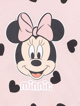 Bisiklet Yaka Minnie Mouse Bask?l? Uzun Kollu K?z ?ocuk Pijama Tak?m? - Waikiki фото 3