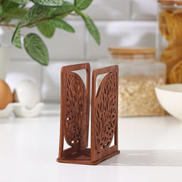 Салфетница деревянная Листочек, 12125,5 см, цвет коричневый - Доляна фото 3