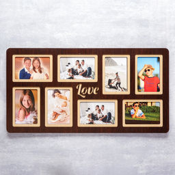 Фоторамка - коллаж на 8 фото 10?15 см Love, ЛХДФ, 65?34 см