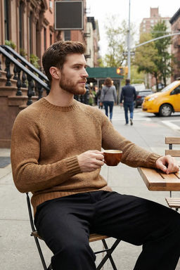 TRENDYOL MAN Kiremit Slim Fit Dar Kesim Bisiklet Yaka Reglan Kol Basic Triko Kazak TMNAW25KZ00000 - Trendyolmilla фото 47