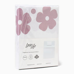 КПБ LoveLife 1.5 сп Цветы 147*210,150*215,50*70 -1 шт,100% хлопок,бязь 120 г/м2  фото 5