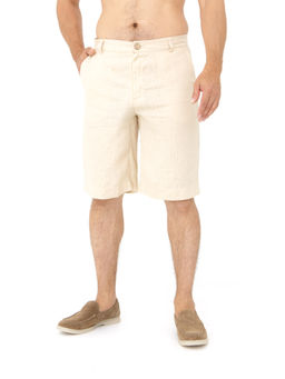 Шорты льняные мужские 606 молочные