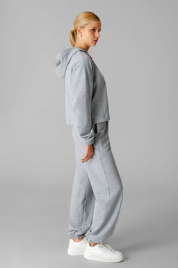 Арт. 2545 Костюм женский с брюками 44-50 (4 шт) Цвет:серый меланж